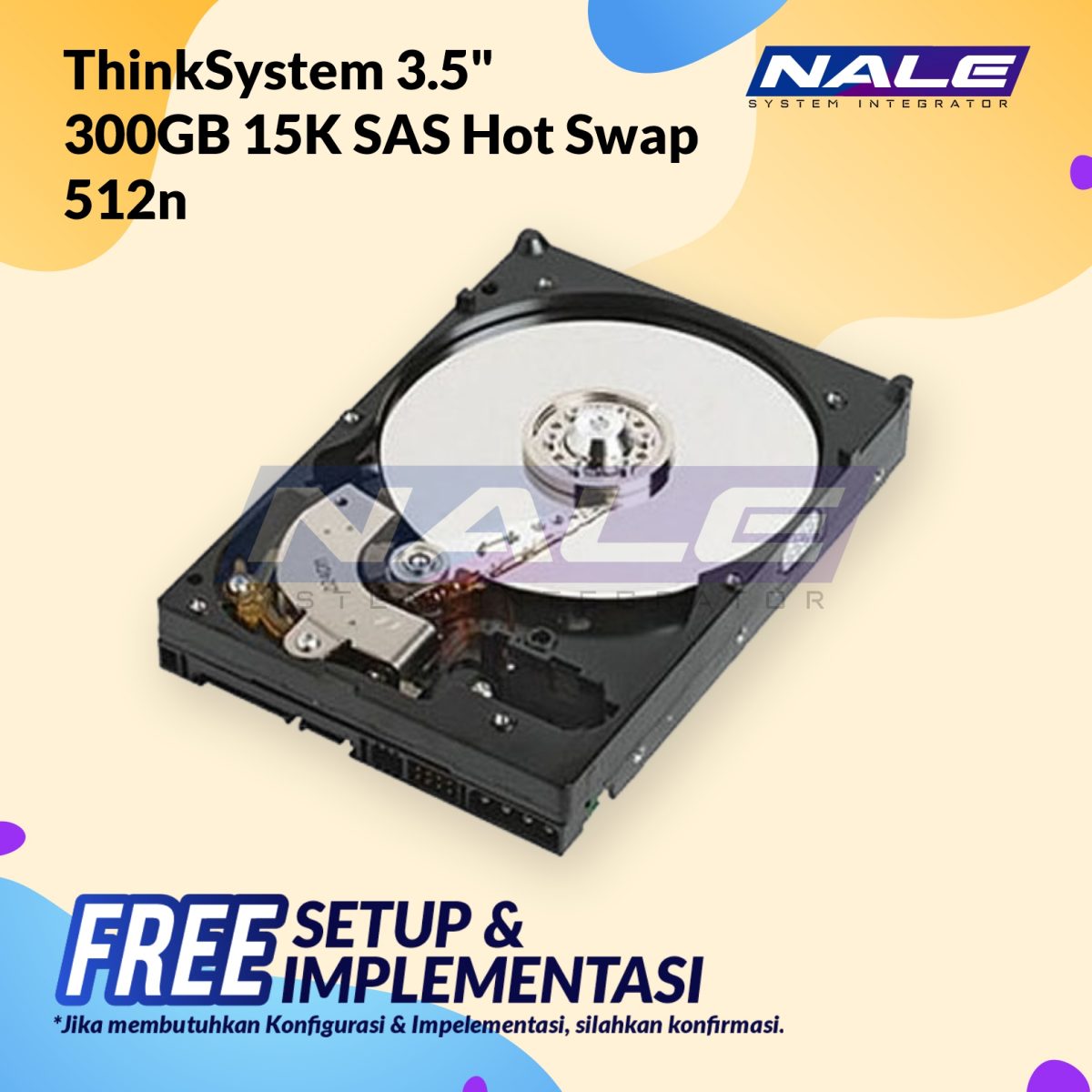 ThinkSystem 3.5  300GB 15K SAS 12Gb Hot Swap 512n HDD (7XB7A00038) - Gambar 1
