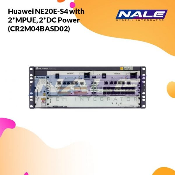 Huawei NE20E-S4 with 2*MPUE, 2*DC Power (CR2M04BASD02)