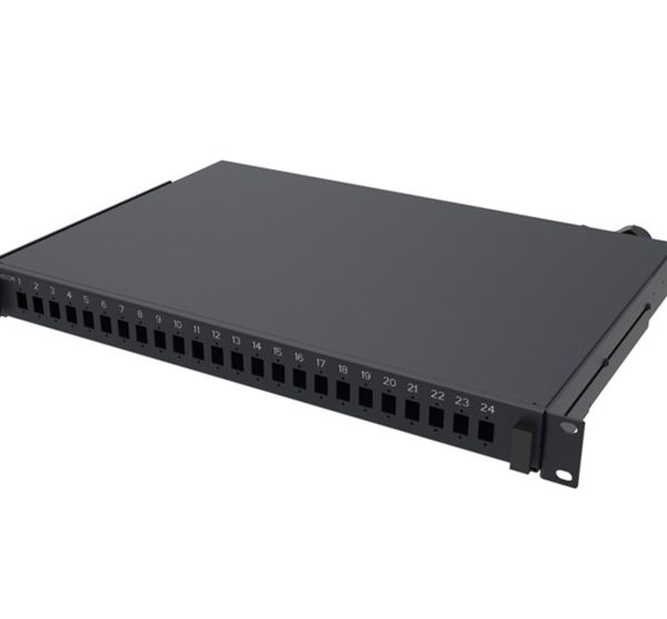 Commscope Fiber Optic Panel,1U, 19 in, unloaded for 24 LC duplex or 24 SC simplex adaptors (760244403)